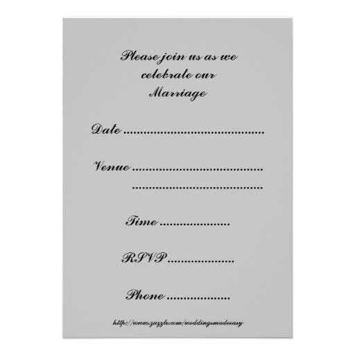 JAGUAR WEDDING CAR Wedding Invitation