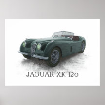 Jaguar Xk120 Posters