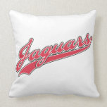 Jaguars Script Throw Pillows