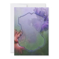 Jaguarwoman's "Bearded Iris" Invitations
