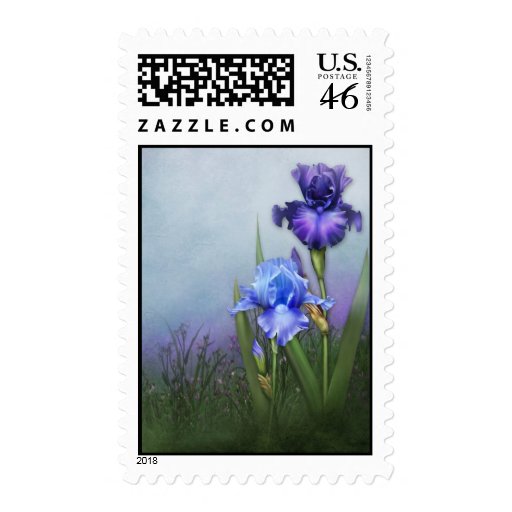 Jaguarwoman's "Bearded Iris Postage I"