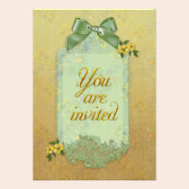 Jaguarwoman's "Floral Invitation" invitations