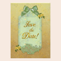 Jaguarwoman's Floral "Save The Date" invitations