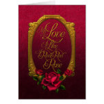 Jaguarwoman's "My Love Is Like A Red Red Rose" Greeting Card