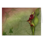 Jaguarwoman's "Red Calla Lily Portrait #4" Card
