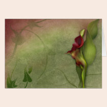 Jaguarwoman's "Red Calla Lily Portrait #4" cards