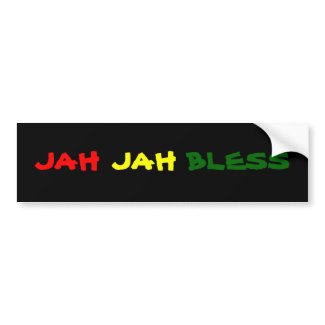 JAH JAH BLESS bumpersticker