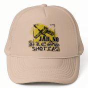 "Jah no bless shottas" Trucker Hats