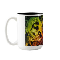 Jah Rastafari Mug - Black by syatherley Jah Rastafari Mug - Black