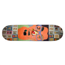 jai tanju "just keep going" board chip art 5 skateboards