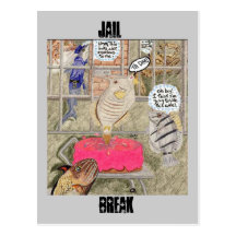 Jail Break Post Card