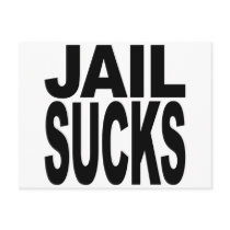 Jail Sucks postcards