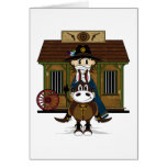 Jailhouse Cowboy on Horse Card