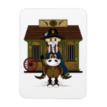 Jailhouse Cowboy on Horse Magnet