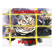 JAILHOUSE THEMED INVITATION HOST A POKIE PARTY