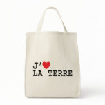 "J'aime la terre"/Earth Love Tote bags