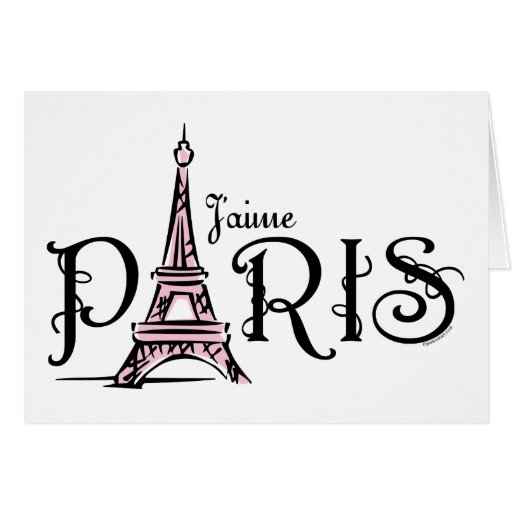 J'aime Paris Card