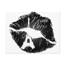 J'aime Paris Lips postcards by LipAction J'aime Paris Lips postcards