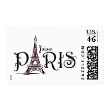 J'aime Paris Postage