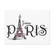 J'aime Paris Postcard