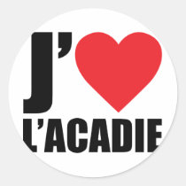 J'aimeL' acadie stickers