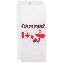 Jak Sie Masz? eh? rack cards by PolishCanadian Jak Sie Masz? eh? rack cards