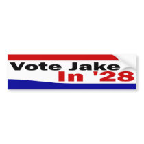 Jake '28 bumper sticker
