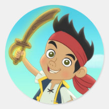 Jake 2 round sticker
