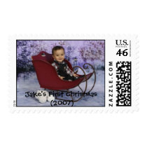 Jake Sleigh, Jake's First Christmas (2007) postage by Dolcedonna1 Jake Sleigh, Jake's First Christmas (2007) postage