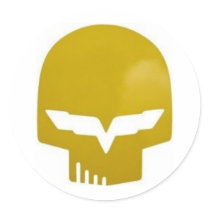 Jake Round Stickers