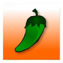 Jalapeno Chile Pepper Canvas posters