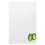 Jalapeno Pepper Two halves green pepper design Custom Stationery