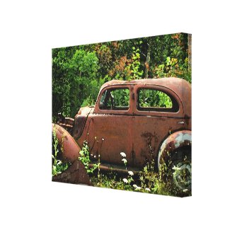 Jalopy Wrapped Canvas Print