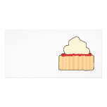 Jam and Cream Scone. Photo Card Template