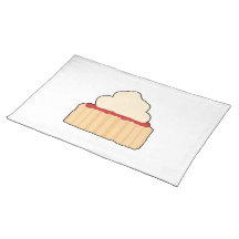 Jam and Cream Scone. Place Mat