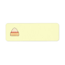Jam and Cream Scone. Return Address Label