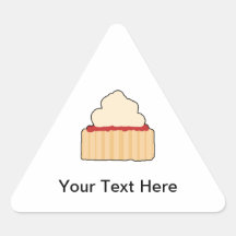 Jam and Cream Scone. Triangle Sticker