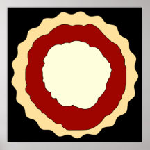 Jam and Whipped Cream Scone. Print