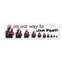 Jam Fest Bumper sticker bumper stickers by AngelPalazzo Jam Fest Bumper sticker bumper stickers