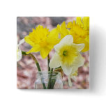 Jam Jar Vase Full Of Daffodils Pins