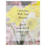 Jam Jar Vase Full Of Daffodils flyers