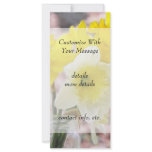 Jam Jar Vase Full Of Daffodils Custom Rack Card