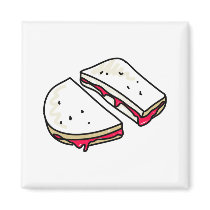 jam sandwich magnets by prawny jam sandwich magnets