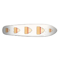 Jam Scone with Cream Topping. Skate Board Deck