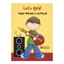 Jam Session - Birthday Party  Invitation