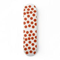 Jam Tart Pattern. Strawberry Red. Pies. Skate Board