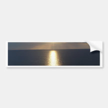 jamacian sunset bumper sticker
