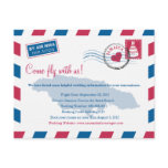 Jamaica Air Mail Wedding Travel Information Personalized Invites