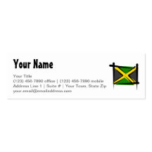 Jamaica Brush Flag Business Card Templates