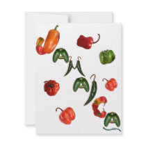 Jamaica Chili Peppers invitations